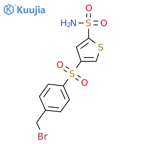 2-Thiophenesulfonamide, 4-[[4-(bromomethyl)phenyl]sulfonyl]- structure