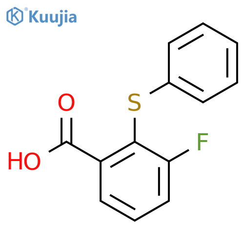 3-Fluoro-2-(phenylsulfanyl)benzoic acid structure