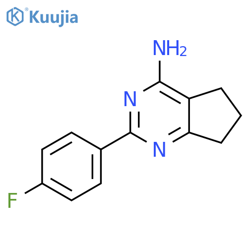 4-Amino-2-(4-fluorophenyl)-6,7-dihydro-5H-cyclopenta[D]pyrimidine structure