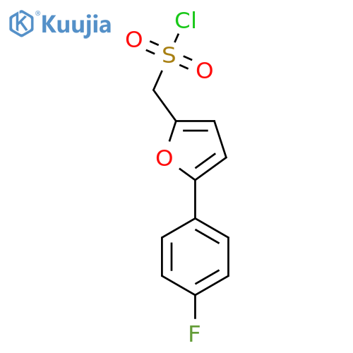 5-(4-fluorophenyl)furan-2-ylmethanesulfonyl chloride structure