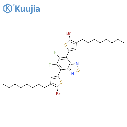 4,7-Bis(5-bromo-4-octylthiophen-2-yl)-5,6-difluorobenzo[c][1,2,5]thiadiazole structure