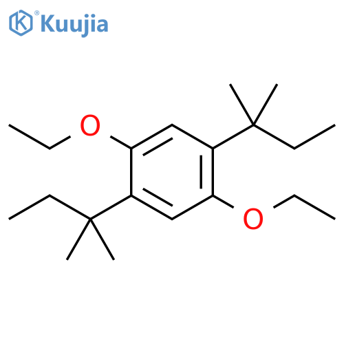 Benzene, 1,4-bis(1,1-dimethylpropyl)-2,5-diethoxy- structure
