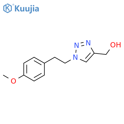 {1-[2-(4-methoxyphenyl)ethyl]-1H-1,2,3-triazol-4-yl}methanol structure
