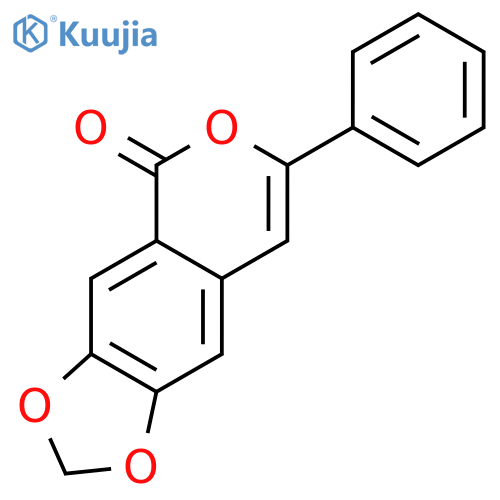5H-1,3-Dioxolo[4,5-g][2]benzopyran-5-one, 7-phenyl- structure