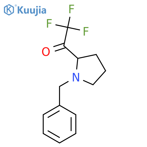 1-(1-Benzylpyrrolidin-2-yl)-2,2,2-trifluoroethan-1-one structure