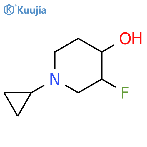4-Piperidinol, 1-cyclopropyl-3-fluoro- structure