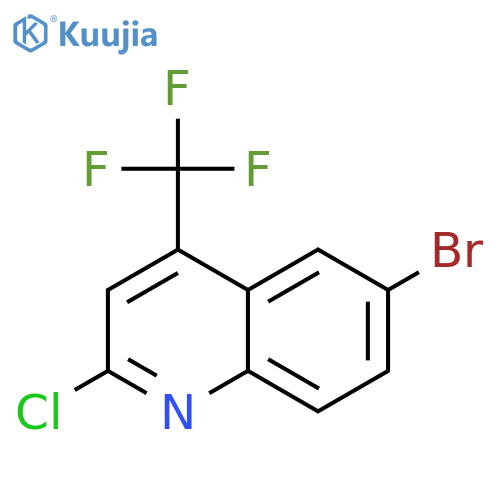6-Bromo-2-chloro-4-(trifluoromethyl)quinoline structure