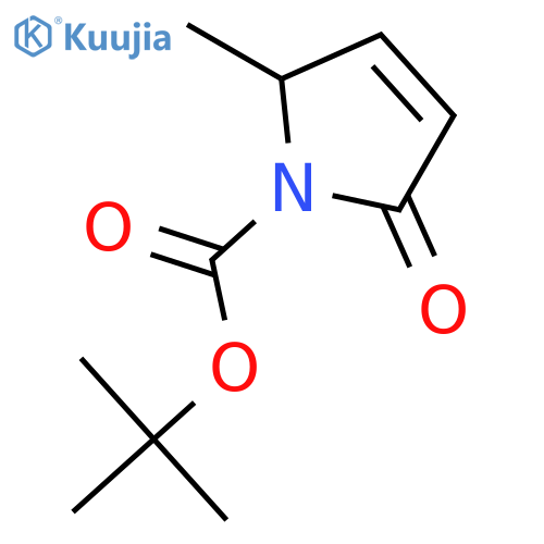 tert-butyl 2-methyl-5-oxo-2,5-dihydro-1H-pyrrole-1-carboxylate structure