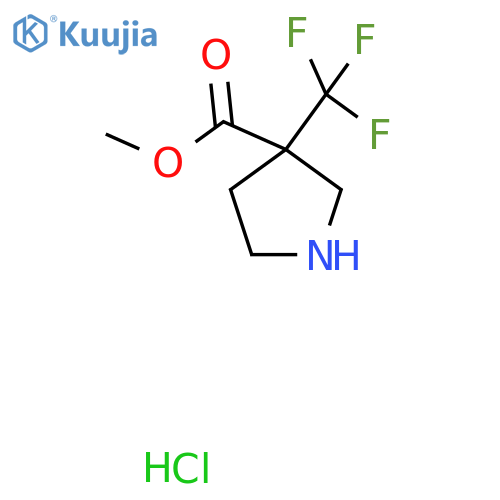 Methyl 3-(trifluoromethyl)pyrrolidine-3-carboxylate hydrochloride structure