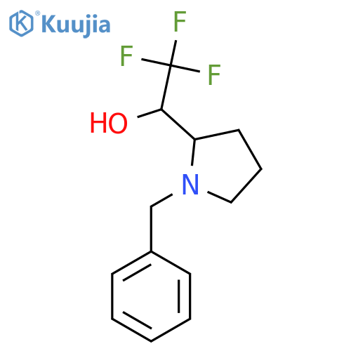 1-(1-benzylpyrrolidin-2-yl)-2,2,2-trifluoroethan-1-ol structure