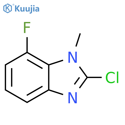 2-chloro-7-fluoro-1-methyl-1H-1,3-benzodiazole structure