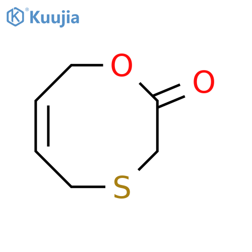 1,4-Oxathiocin-2(3H)-one, 5,8-dihydro- structure