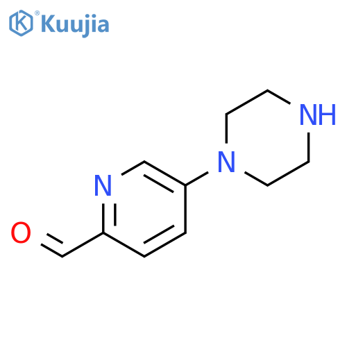 5-(1-piperazinyl)-2-Pyridinecarboxaldehyde structure