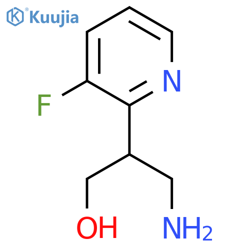 3-Amino-2-(3-fluoropyridin-2-yl)propan-1-ol structure