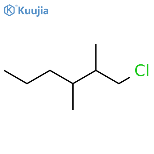 1-Chloro-2,3-dimethylhexane structure
