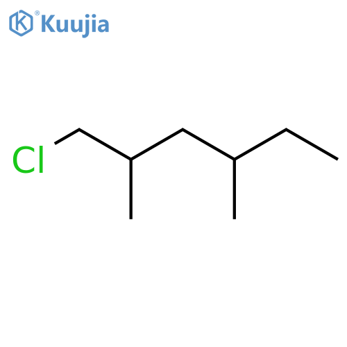 1-Chloro-2,4-dimethylhexane structure