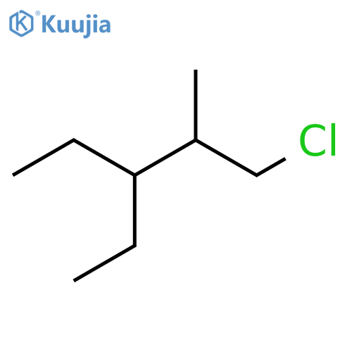 1-Chloro-3-ethyl-2-methylpentane structure