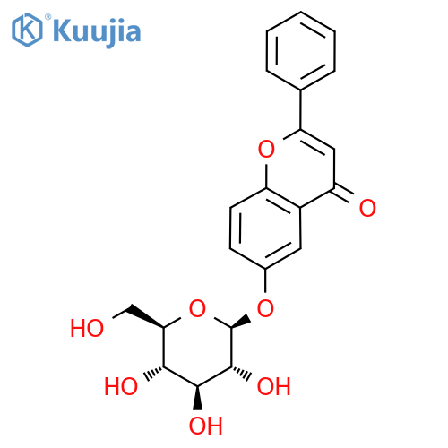 6-Hydroxyflavone-beta-D-glucoside structure