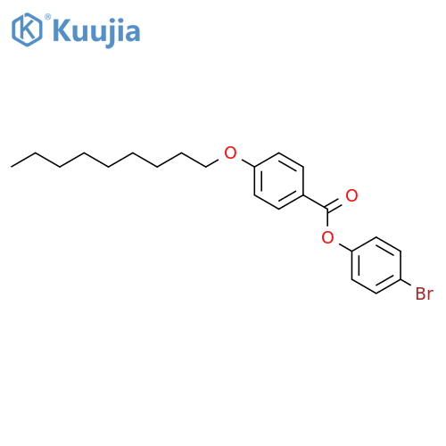 Benzoic acid, 4-(nonyloxy)-, 4-bromophenyl ester structure