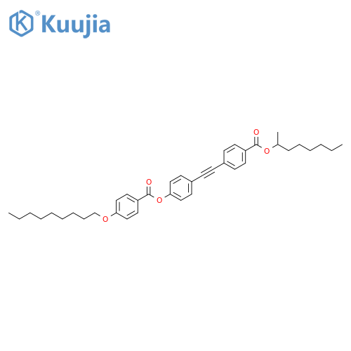 Benzoic acid, 4-(nonyloxy)-,4-[[4-[[(1-methylheptyl)oxy]carbonyl]phenyl]ethynyl]phenyl ester structure