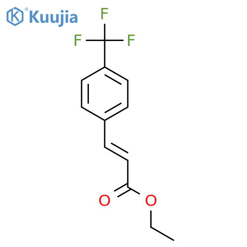 ethyl (2E)-3-4-(trifluoromethyl)phenylprop-2-enoate structure
