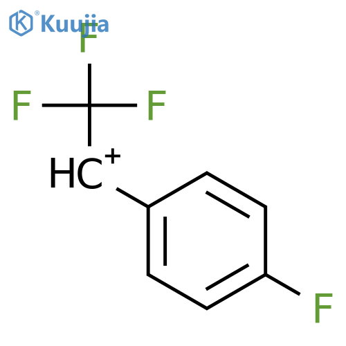 Ethylium, 2,2,2-trifluoro-1-(4-fluorophenyl)- structure
