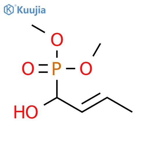 Phosphonic acid, [(2E)-1-hydroxy-2-butenyl]-, dimethyl ester structure