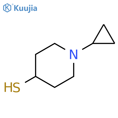 1-cyclopropylpiperidine-4-thiol structure