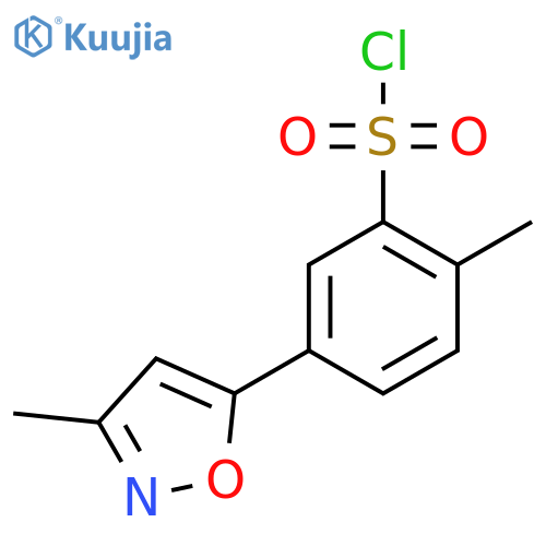 2-Methyl-5-(3-methyl-5-isoxazolyl)benzenesulfonyl chloride structure