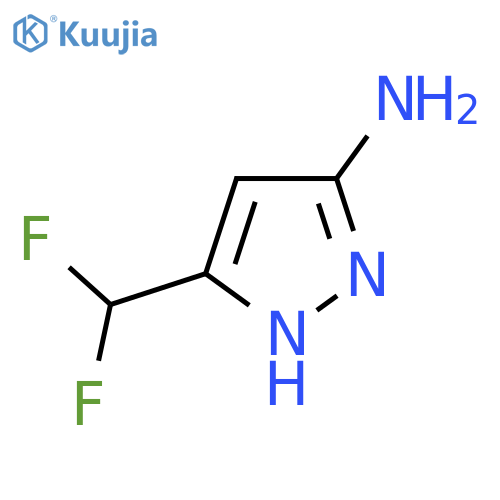 5-(Difluoromethyl)-1H-pyrazol-3-amine structure