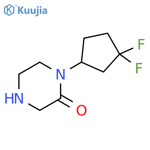 1-(3,3-difluorocyclopentyl)-2-Piperazinone structure