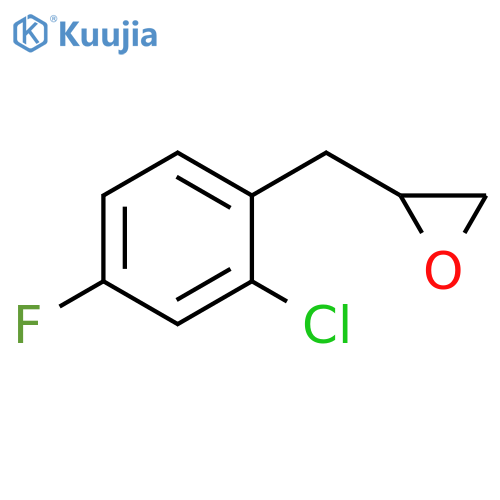 2-(2-chloro-4-fluorophenyl)methyloxirane structure