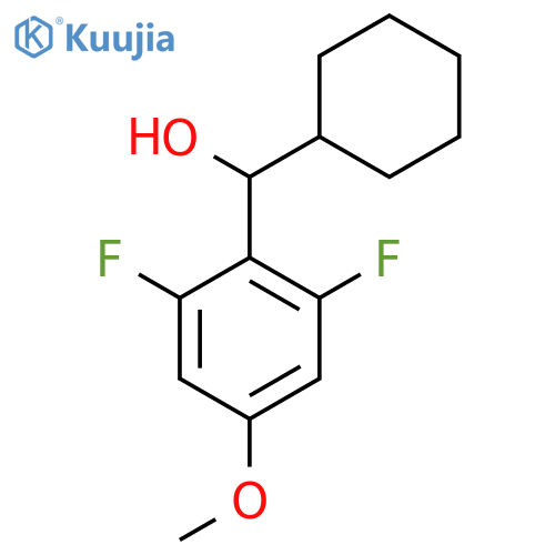 alpha-Cyclohexyl-2,6-difluoro-4-methoxybenZenemethanol structure