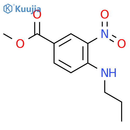 methyl 3-nitro-4-(propylamino)benzoate structure