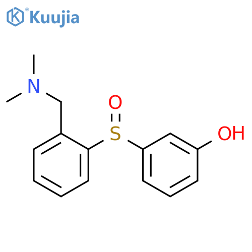 Phenol,3-[[2-[(dimethylamino)methyl]phenyl]sulfinyl]- structure
