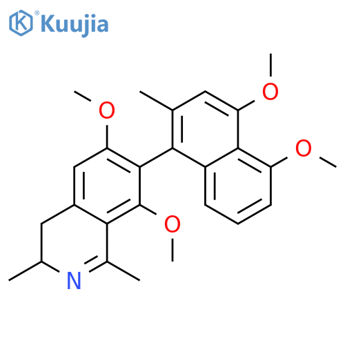 7-(4,5-dimethoxy-2-methyl-naphthalen-1-yl)-6,8-dimethoxy-1,3-dimethyl-3,4-dihydro-isoquinoline structure