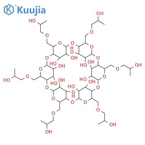 5,10,15,20,25,30-Hexakis(2-hydroxypropoxymethyl)-2,4,7,9,12,14,17,19,22,24,27,29-dodecaoxaheptacyclo[26.2.2.23,6.28,11.213,16.218,21.223,26]dotetracontane-31,32,33,34,35,36,37,38,39,40,41,42-dodecol structure