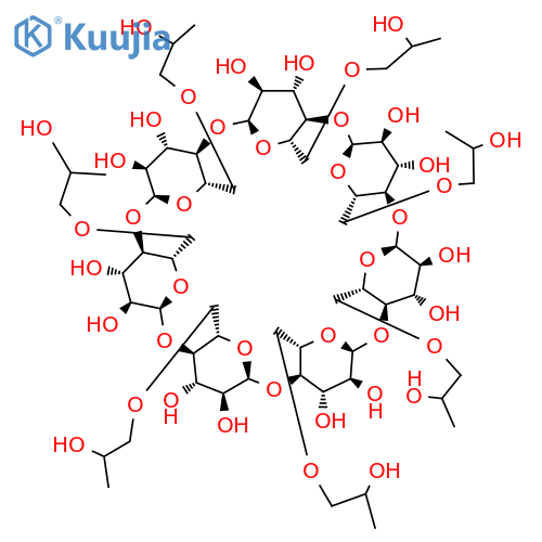 Hydroxypropyl-beta-cyclodextrin structure