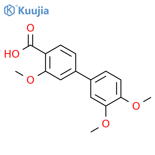 4-(3,4-Dimethoxyphenyl)-2-methoxybenzoic acid structure
