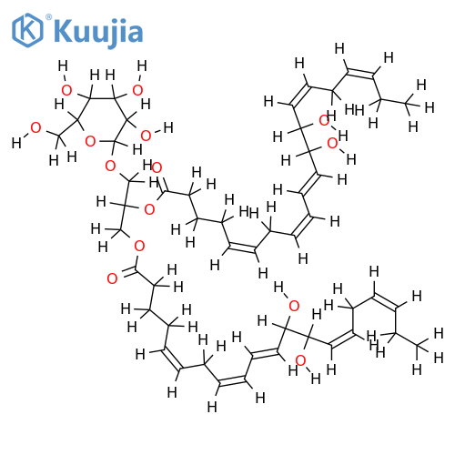 1,2-Bis-O-(12(R*),13(S*)-dihydroxyicosa-5(Z),8(Z),10(E),14(Z),17(Z)-pentaenoyl)-3-O-beta-D-galactopyranosyl glycerol. structure