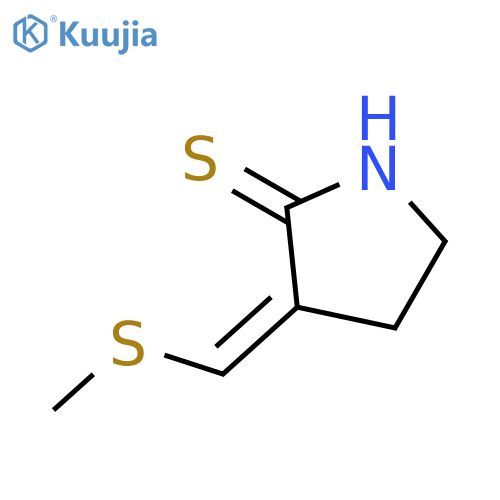3-(E)-(methylthio)methylene-2-pyrrolidinethione structure