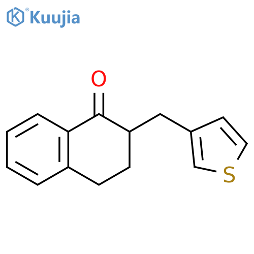 2-(thiophen-3-yl)methyl-1,2,3,4-tetrahydronaphthalen-1-one structure