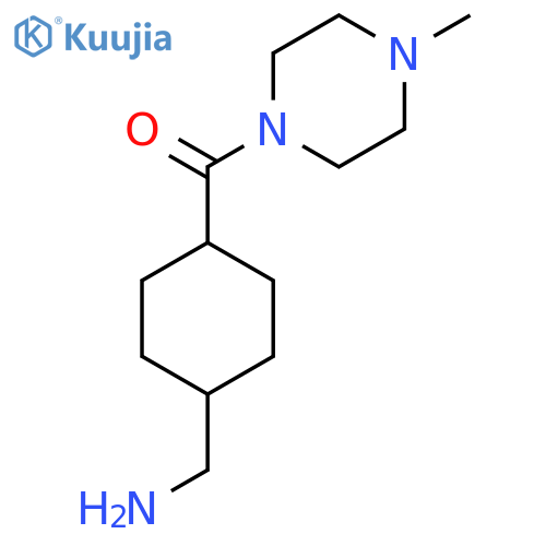 4-(4-methylpiperazine-1-carbonyl)cyclohexylmethanamine structure