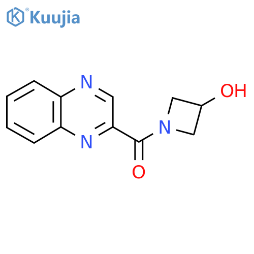 1-(Quinoxaline-2-carbonyl)azetidin-3-ol structure