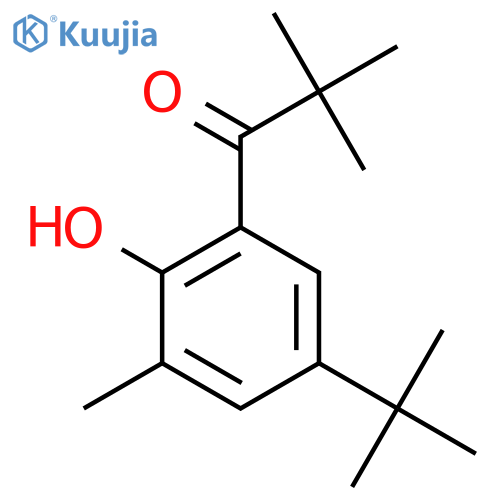 1-(5-Tert-butyl-2-hydroxy-3-methylphenyl)-2,2-dimethylpropan-1-one structure