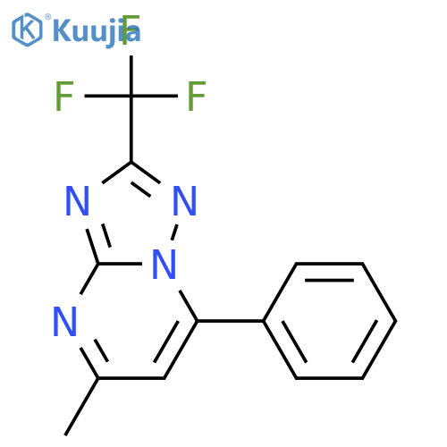 [1,2,4]Triazolo[1,5-a]pyrimidine, 5-methyl-7-phenyl-2-(trifluoromethyl)- structure