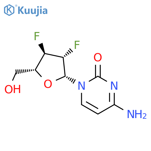 2(1H)-Pyrimidinone,4-amino-1-(2,3-dideoxy-2,3-difluoro-b-D-arabinofuranosyl)- structure