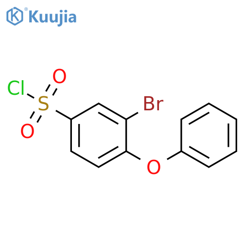 3-bromo-4-phenoxybenzene-1-sulfonyl chloride structure