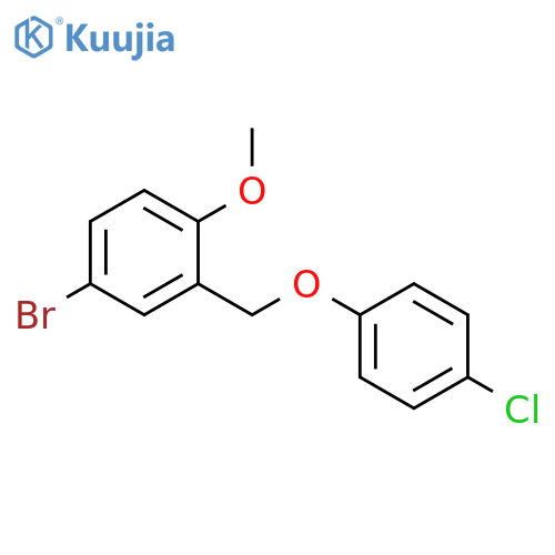 4-Bromo-2-(4-chlorophenoxymethyl)-1-methoxybenzene structure