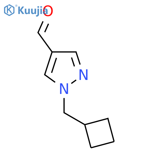 1-(cyclobutylmethyl)-1H-pyrazole-4-carbaldehyde structure